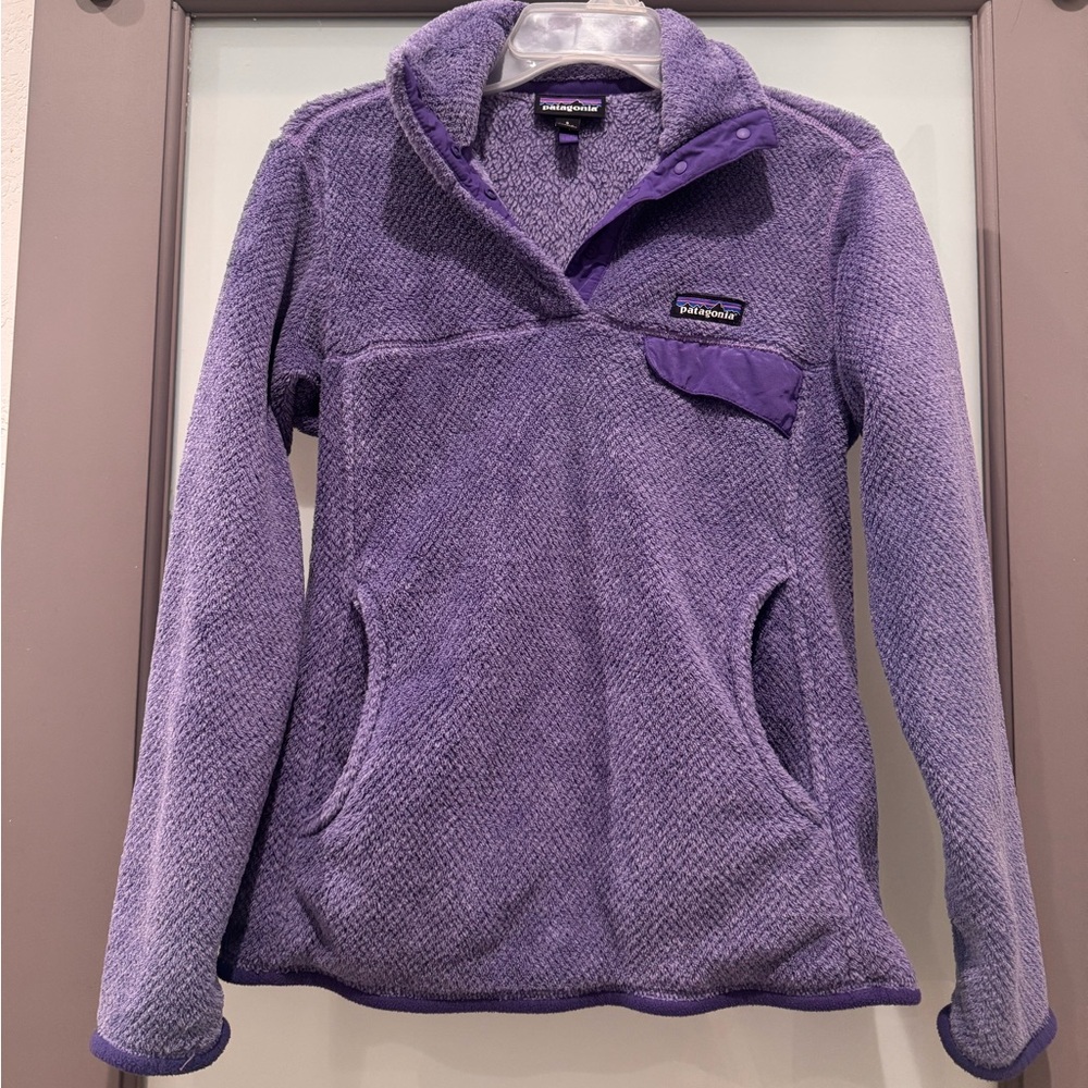 Patagonia Re-Tool T-Snap Fleece Purple Pullover